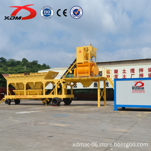 Used Mobile Concrete Batch Plant YHZS50 for Sale