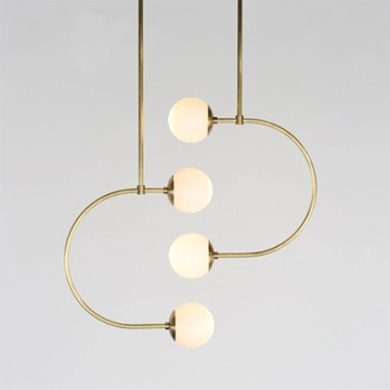 Milk White Glass Ball Chandelier for Living and Dining Rooms