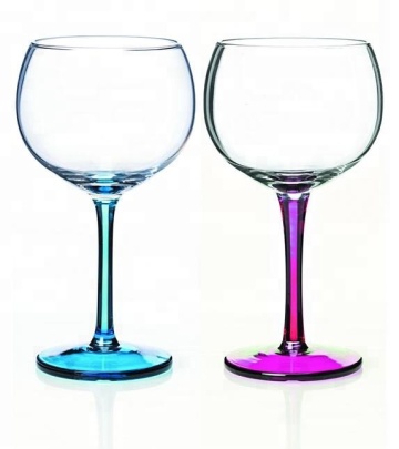 balloon gin tonic glass bubble stem wine glasses