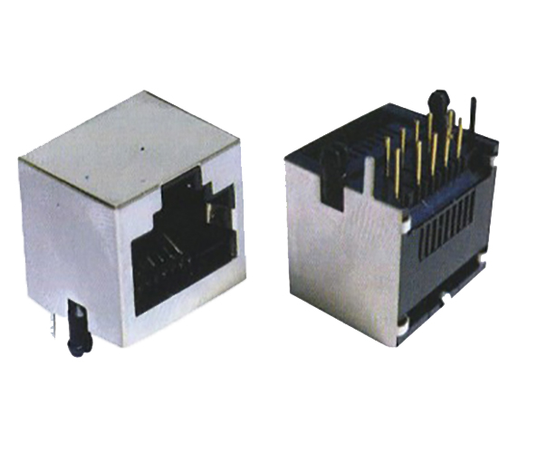 RJ45 Jack 10P10C side entry 1X1P Full shielded