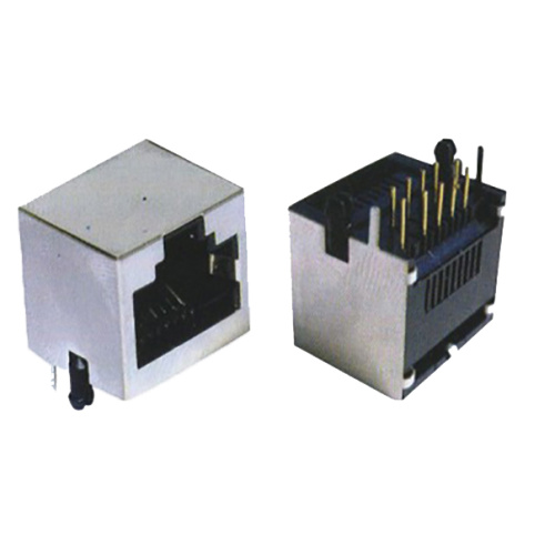 RJ45 Jack 10P10C side entry 1X1P Full shielded