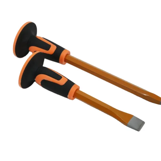 Flat Head Rubber-Handled Chrome Vanadium Steel Masonry Chisels: Your Ultimate Tool for Precision Work