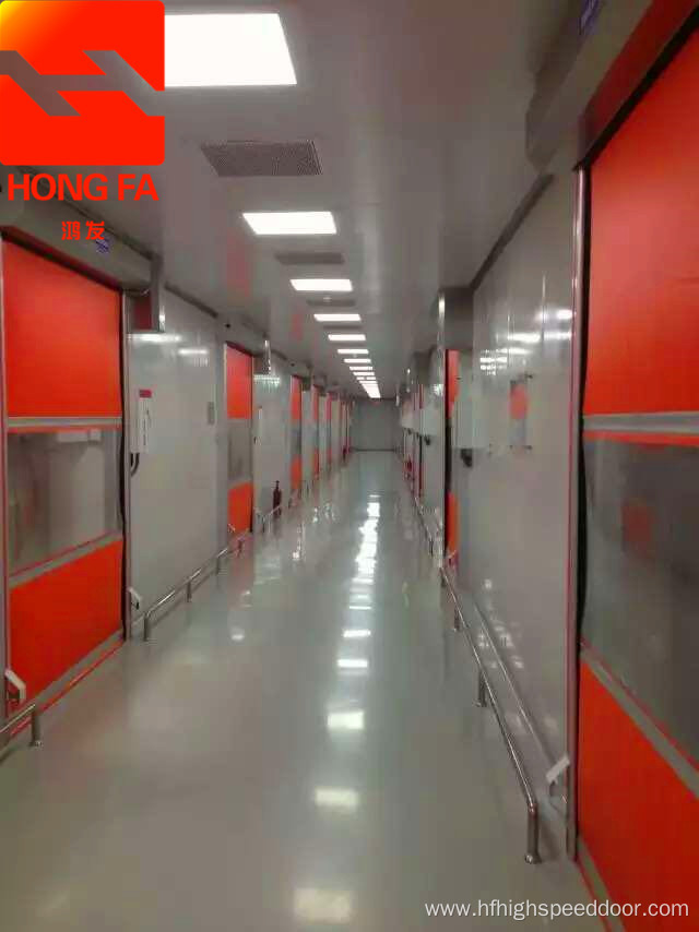 High speed door for clean room