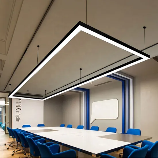 4ft Supermarket Suspended Linear LED Tube Lights - Industrial Aluminum Pendant Lamp for Modern Offices