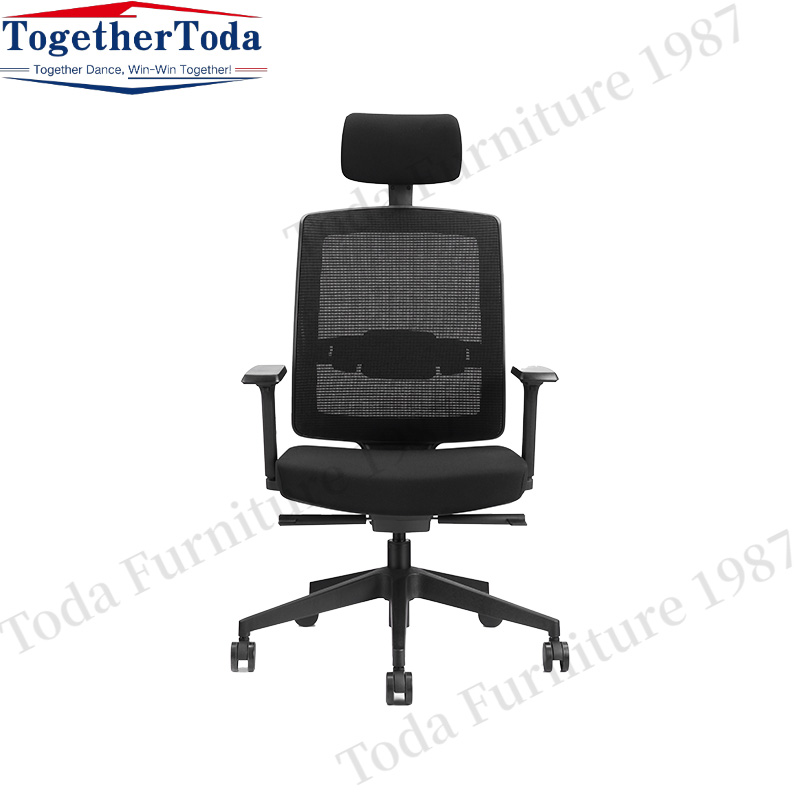 Adjustable high back executive office mesh chair