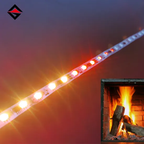 DC12V RGBIC Flame Effect Stage LED Light Lamp - 2m/3m Set Night Light