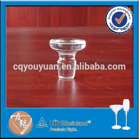 Flint transparent glass perfume bottle cap