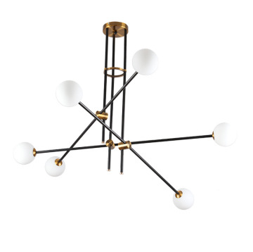 Modern Simple Metal Pendant Light with Contemporary Glass Design