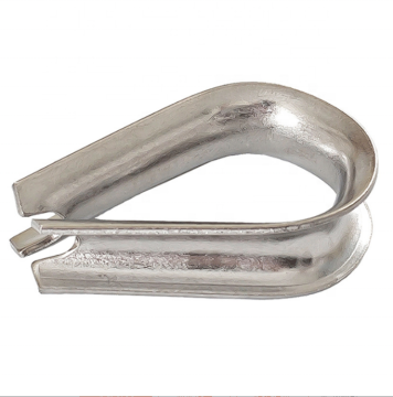 Stainless Steel US Type Collar Horseshoe Ring Triangle Protection Collar Clevis Wire Rope Thimble: Industrial Hardware Solutions