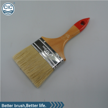 Cleaning and painting wall paint brush