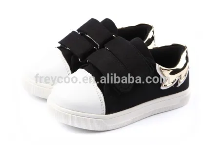 High quality Black baby shoes casual kids shoes kids canvas shoes