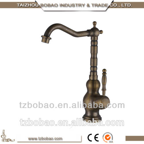 Most Popular Single Hole Antique Kitchen faucet of Brass antique kitchen faucet and Antique kitchen tap manfuactuer