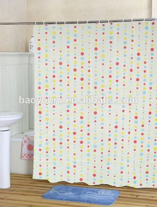 BYN colorful bathroom classy shower curtains DQ-YL12