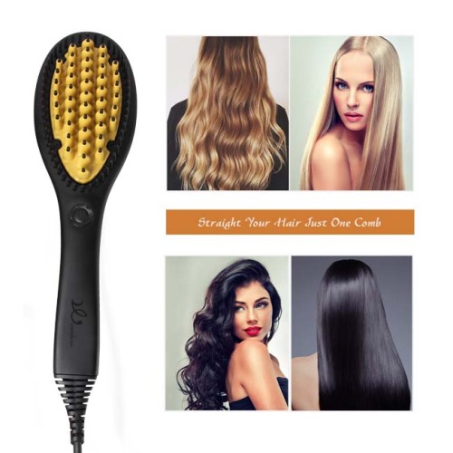 Hair Straightening Brush Usage