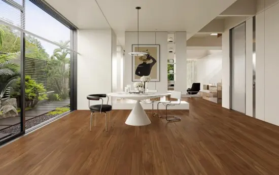 Modern style bedroom acacia wood flooring