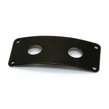 precise custom guitar jack plate manufacturer, black oxide jack plate for guitar accessories