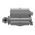 Generator set C9.3 heat exchanger 476-5517, engine parts 4765517