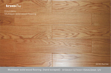 A Hand Scraped Engineered Wood Multilayer Flooring For School