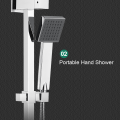 Square Slide Bar Shower Set