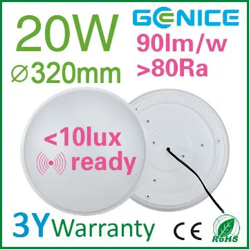 AC100-240V CRI>80 20W ceiling sense Lights