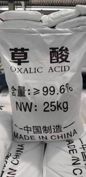 Ácido oxálico utilizado para la limpieza de acero inoxidable