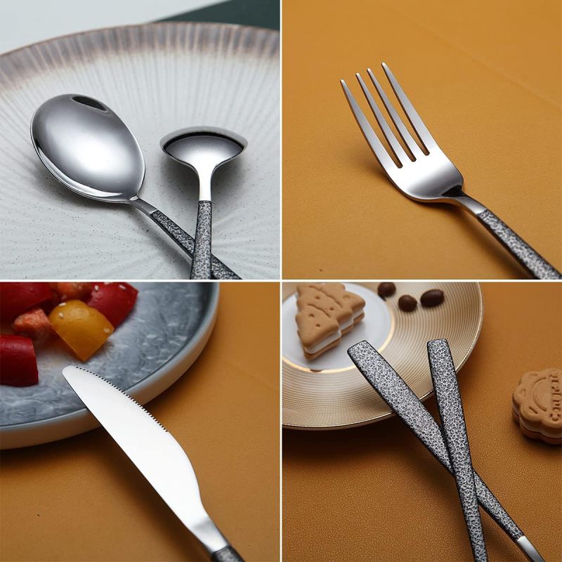 Stainless Steel Knives Spoons Forks Flatware Set Utensils Set Cutlery Set Service For 4