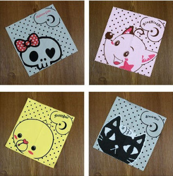 Cute anime printing glasses cloth