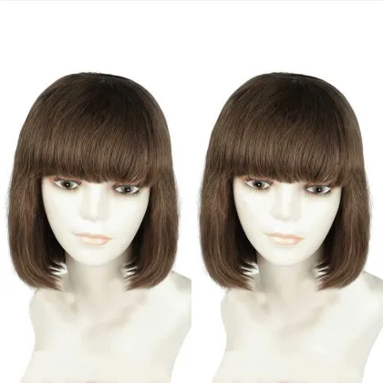 Wholesale 10A 100% human hair wigs red colored short bob wig straight bob human hair bob wigs lace front