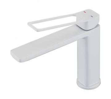 Bathroom faucet single handle square main mixer