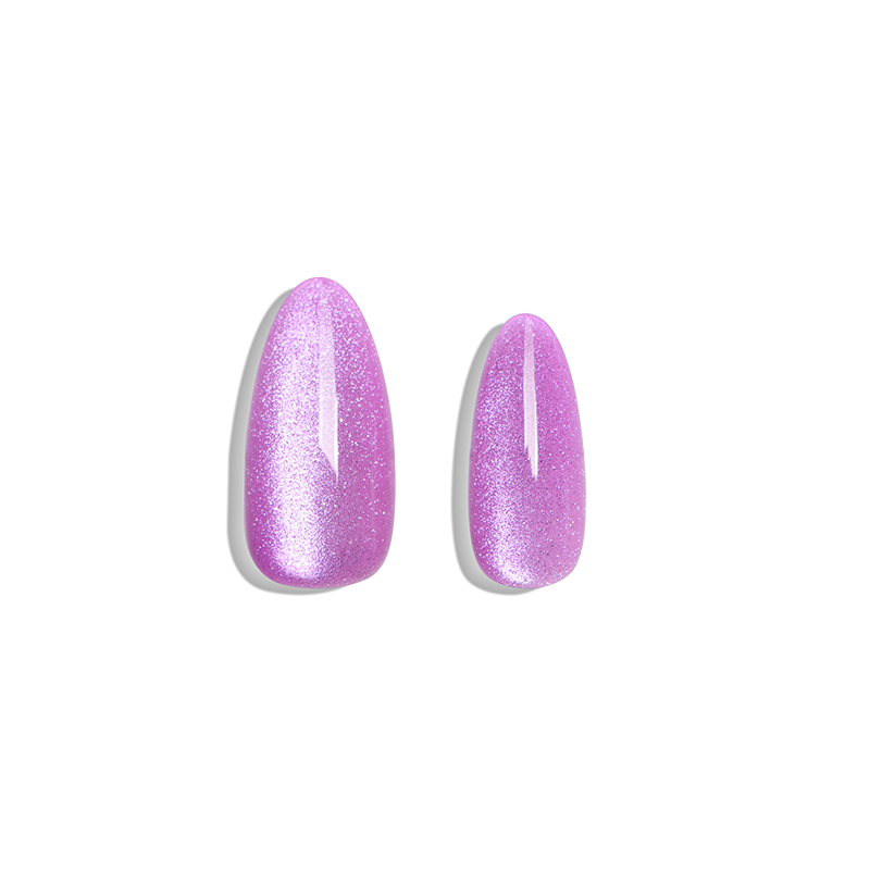 translucent violet nail tip