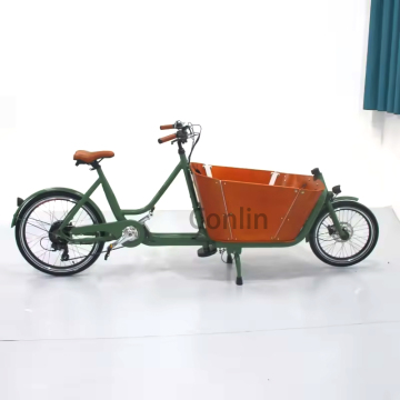 CE Approved Electric Cargo Bike with Passenger Seat