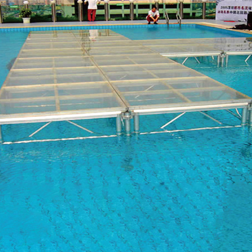 Aluminum Frame Tempered Glass Stage Platform