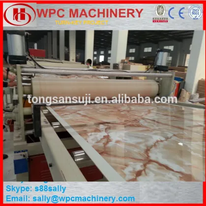 Plastic PVC artificial marble board producing machine