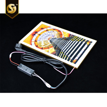 Sinalizador de luz de acrílico magnético LED suspenso personalizado