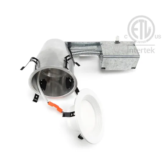 4 Inch Light Trim Kit: Aluminum Reflector, White Metal Step Baffle for 4 Inch Recessed Can Fit Halo/Juno Remodel Recessed Housing