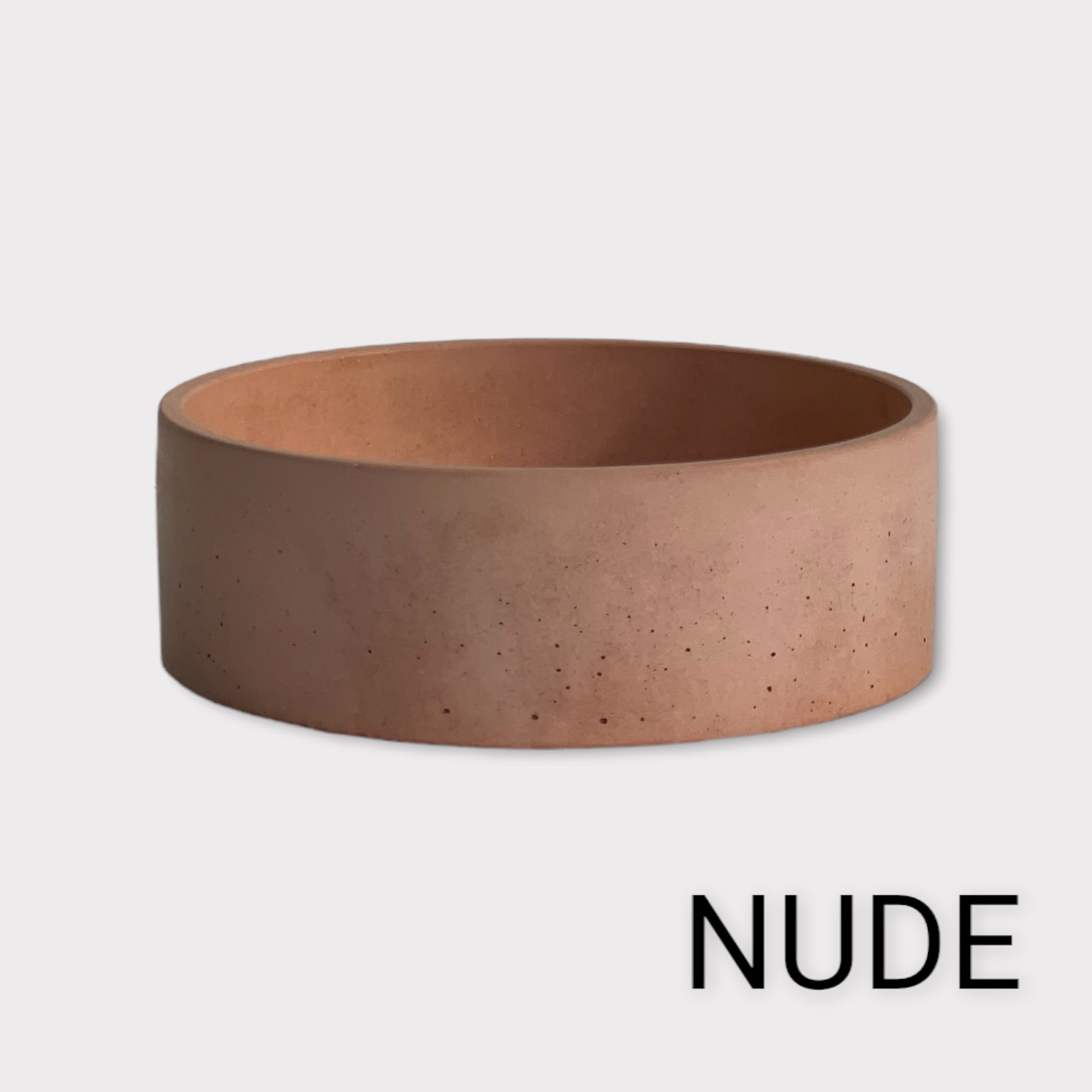 Smooth Solid Color Concrete Mini Orb Round Basin