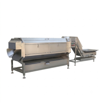 Continuous Fruit and Vegetable Washing & Peeling Machine Automatic Fruit and Vegetable Peeler Potato Peeler