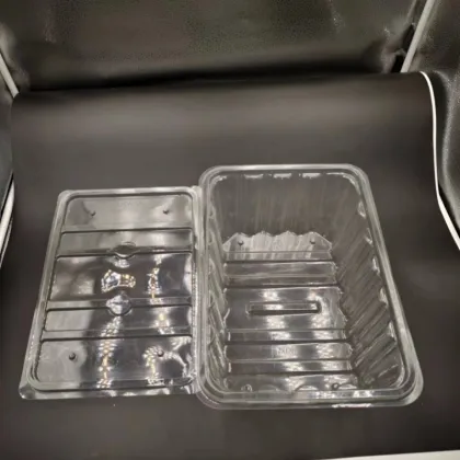 Transparent PET cake loaf pastry food container