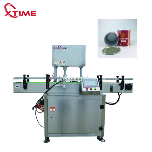 Automatic tin metal can flanging machine