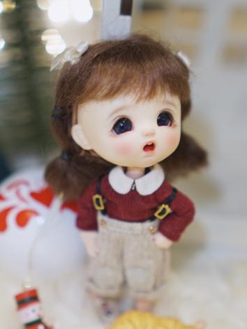 BJD Long Curly Hair Wig for 1/8 Doll