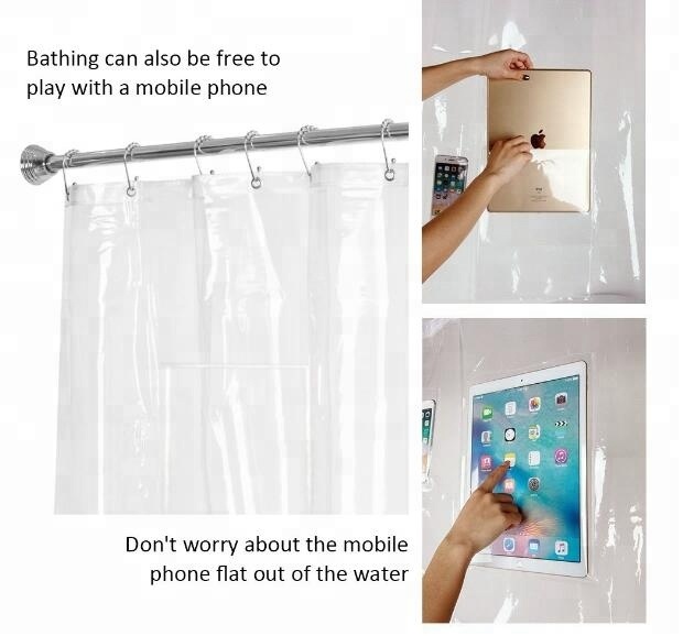 PEVA Material and Stocked Feature PEVA Shower Curtain Liner