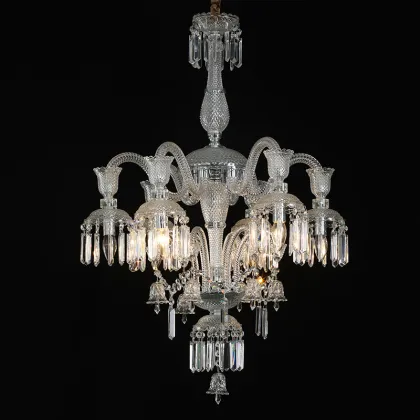 French Style Grand Duplex Villa Crystal Chandelier