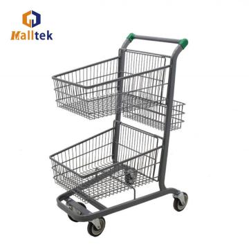 America Supermarket Shopping Hand Basket Trolley