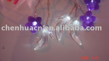 solar holiday  led light string with crystal decoration