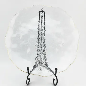Irregular Clear Glass Plate