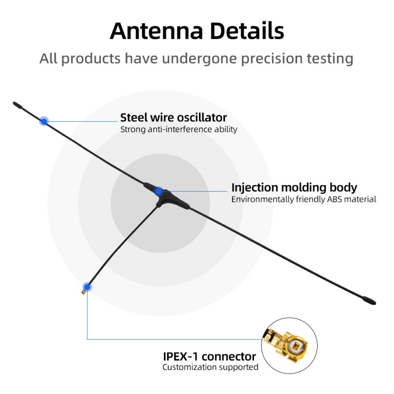 433MHz T Type FPV Drone. Antenna 8