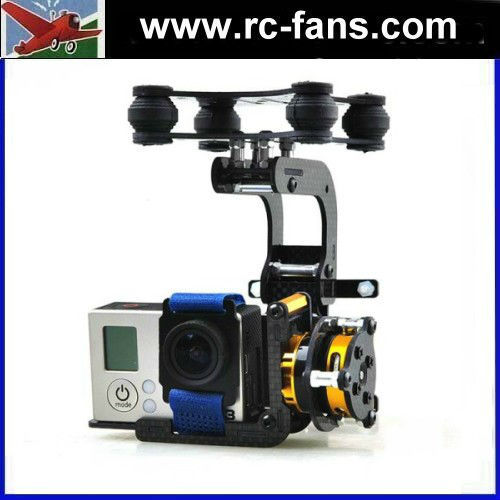 Fpv Dual Axle Suspension Carbon Fiber Kit Brushless Gimbal For Gopro ...