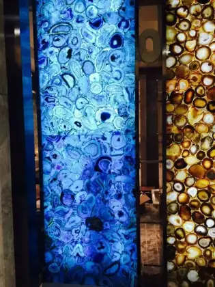Blue agate stone slab
