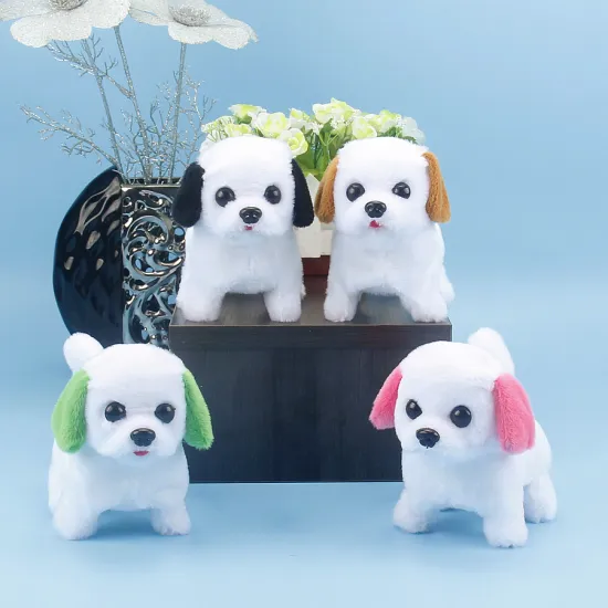 Children's electric toys dog new strange plush toys funny creativity baby soft fabric battery puppy cute decompression
