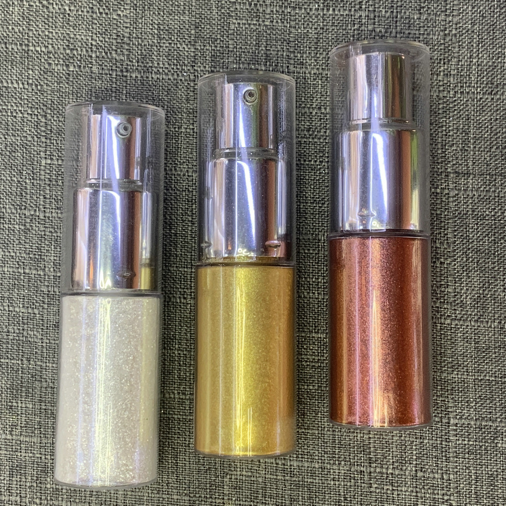 Spray Highlighter Powder Bronzer Highlighters Shimming Loose Highlighter Body Spray Highlight Stick Powder Low MOQ Custom 500 Pc